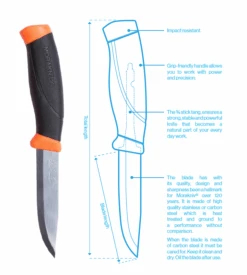 Morakniv Companion (S) -Randonnée Camping Magasin couteau mora compagnion.jpg 1
