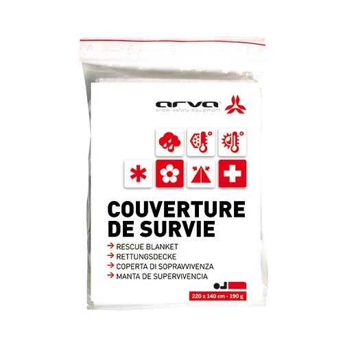Couverture De Survie Jetable Arva - 60 Gr 1 Couverture De Survie Jetable Arva - 60 Gr