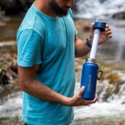 LifeStraw Go 2 Stainless Steel 0.7L -Randonnée Camping Magasin filtre bouteille gourde lifestraw go 2 stainless 09