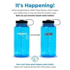 Nalgene 32oz Wide Mouth Sustain Water Bottle -Randonnée Camping Magasin new bouteille nalgene 32oz wide mouth sustain water bottle