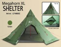 Luxe Outdoor Megahorn XL -Randonnée Camping Magasin tipi luxe outdoor megahorn xl 03