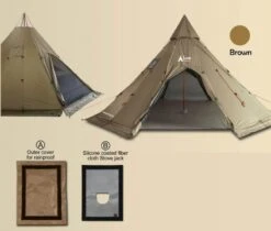 Luxe Outdoor Megahorn XL -Randonnée Camping Magasin tipi luxe outdoor megahorn xl 05