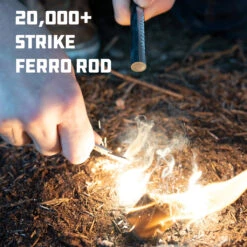 UCO Titan Fire Striker Ferro Rod -Randonnée Camping Magasin uco firestartingtorchestitan fire striker ferro rod 04